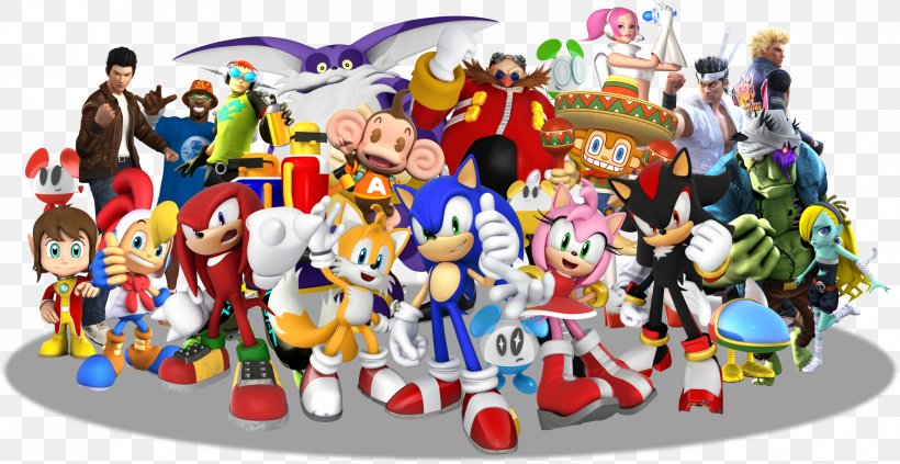 Sonic & Sega All-Stars Racing Sonic & All-Stars Racing Transformed Sega Superstars Tennis Fantasy Zone Sonic The Hedgehog, PNG, 1961x1012px, Watercolor, Cartoon, Flower, Frame, Heart Download Free
