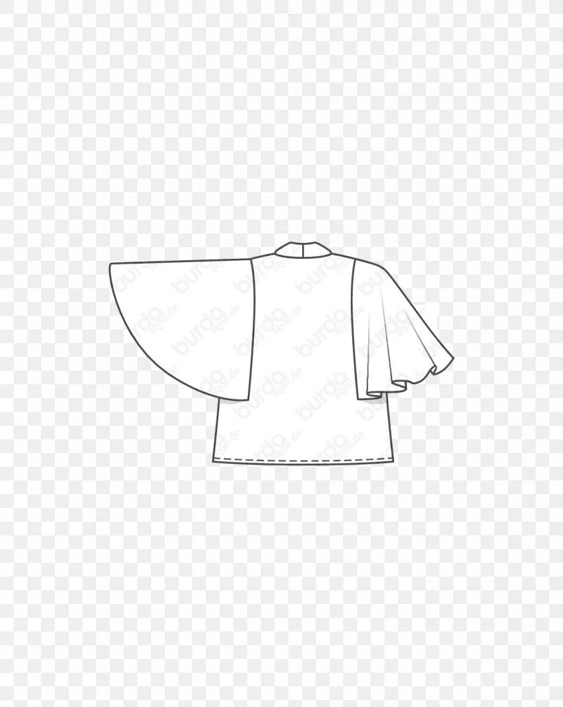 T-shirt Shoulder Burda Style Jacket Pattern, PNG, 1170x1470px, Tshirt, Black, Black And White, Brand, Burda Style Download Free