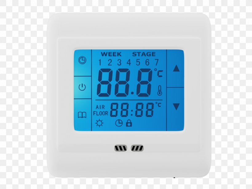 Thermostat Central Heating Touchscreen Temperature Berogailu, PNG, 1333x1000px, Thermostat, Alarm Clock, Apparaat, Architectural Engineering, Berogailu Download Free