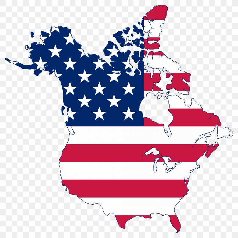 Flag Of The United States Canada Map Clip Art, PNG, 2000x2000px, United States, Americas, Area, Blank Map, Blue Download Free