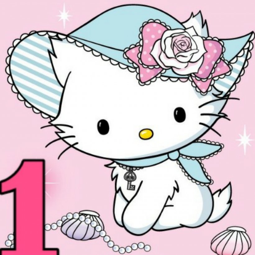 Hello Kitty Kitten Cat Sanrio Kavaii, PNG, 3000x3000px, Watercolor, Cartoon, Flower, Frame, Heart Download Free