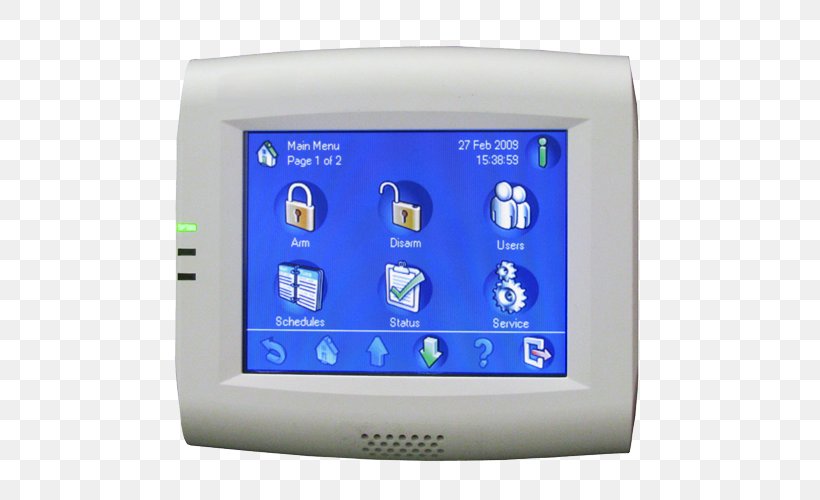 Security Alarms & Systems Input Devices Electronics Alarm Device, PNG, 500x500px, System, Alarm Device, Computer Hardware, Display Device, Electronics Download Free