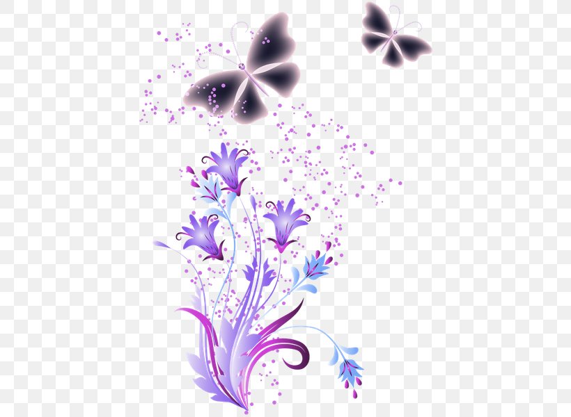 Butterfly Desktop Wallpaper Flower Clip Art, PNG, 431x600px, Butterfly, Flora, Floral Design, Flower, Flowering Plant Download Free