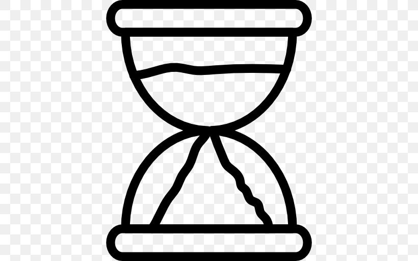 Hourglass Clock, PNG, 512x512px, Hourglass, Area, Black And White, Chair, Clock Download Free