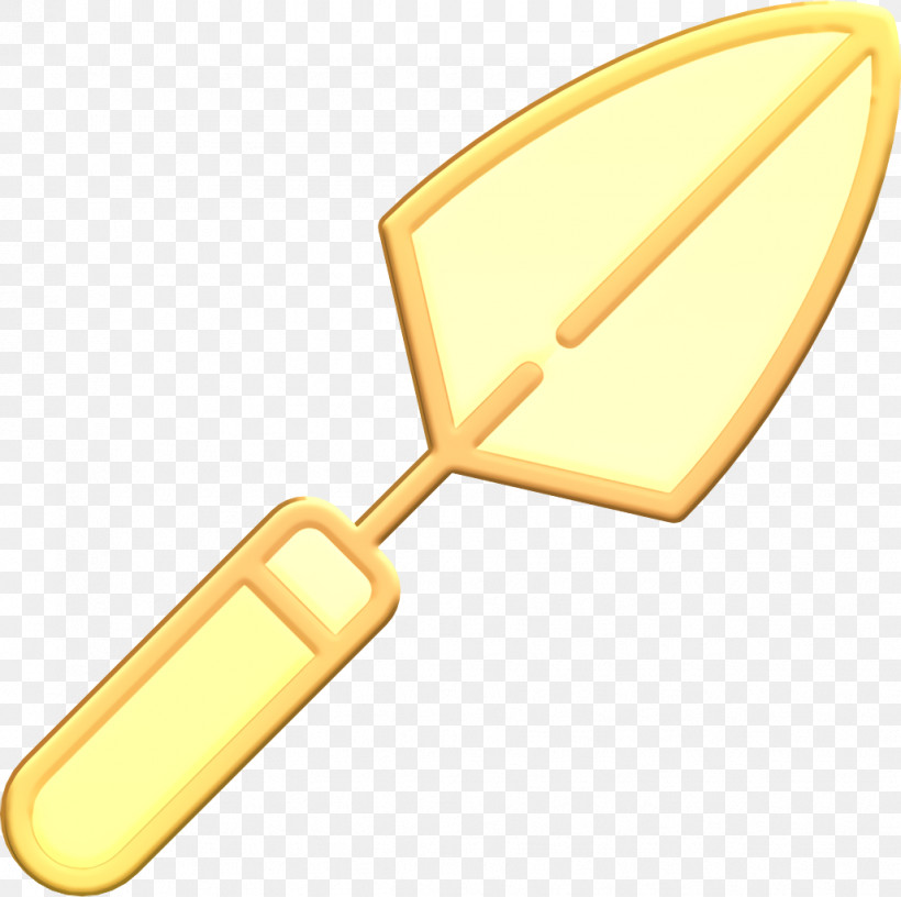 Linear Color Farming Elements Icon Trowel Icon, PNG, 1028x1024px, Linear Color Farming Elements Icon, Trowel Icon, Yellow Download Free