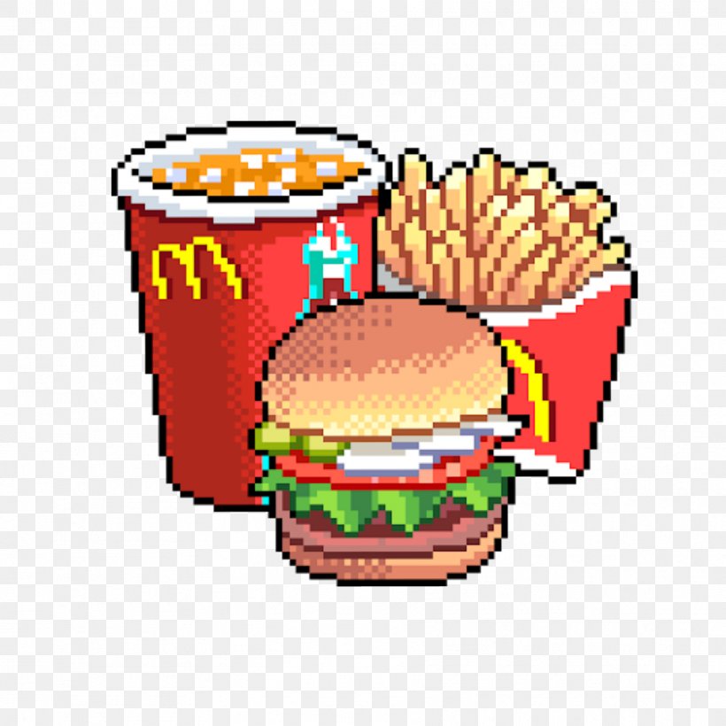 Pixel Art Food, PNG, 1773x1773px, Pixel Art, American Food, Art, Cartoon, Cheeseburger Download Free