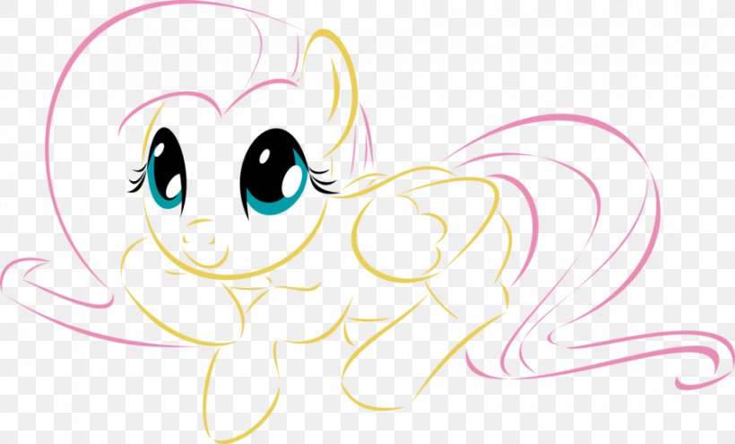Pony Fluttershy Clip Art Rainbow Dash Horse, PNG, 900x544px, Watercolor, Cartoon, Flower, Frame, Heart Download Free