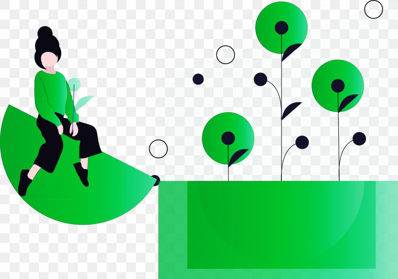 Abstract Flower, PNG, 3000x2103px, Abstract Flower, Animation, Circle, Games, Green Download Free