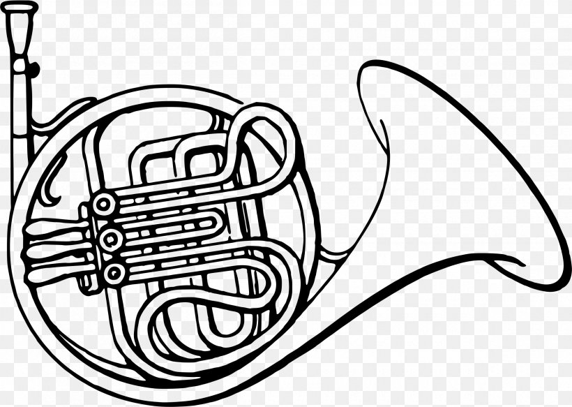 Book Cartoon, PNG, 2400x1709px, French Horns, Alto Horn, Blackandwhite, Brass Instrument, Coloring Book Download Free