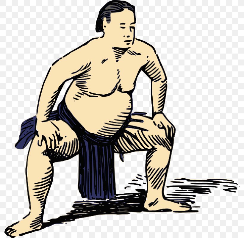 Japan Sumo Wrestling Rikishi Clip Art, PNG, 790x800px, Watercolor, Cartoon, Flower, Frame, Heart Download Free