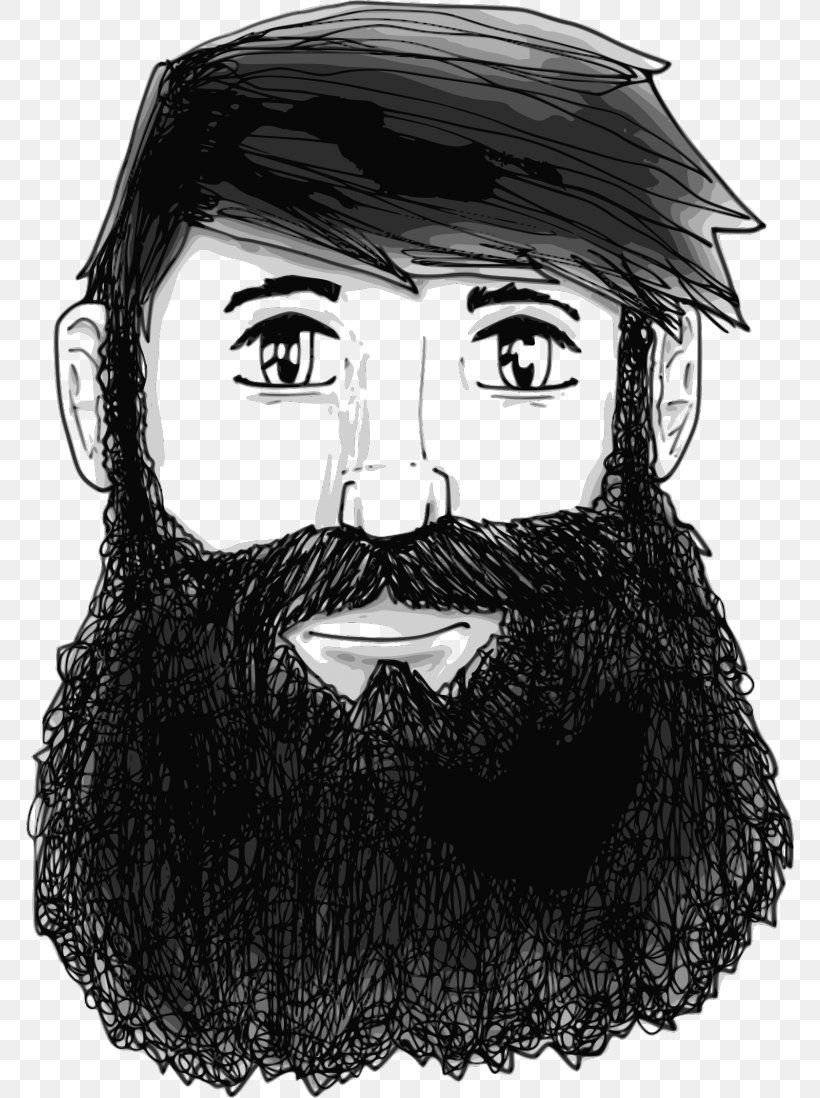 Clip Art Openclipart Beard Vector Graphics Image, PNG, 768x1098px, Beard, Black And White, Cartoon, Drawing, Eyewear Download Free