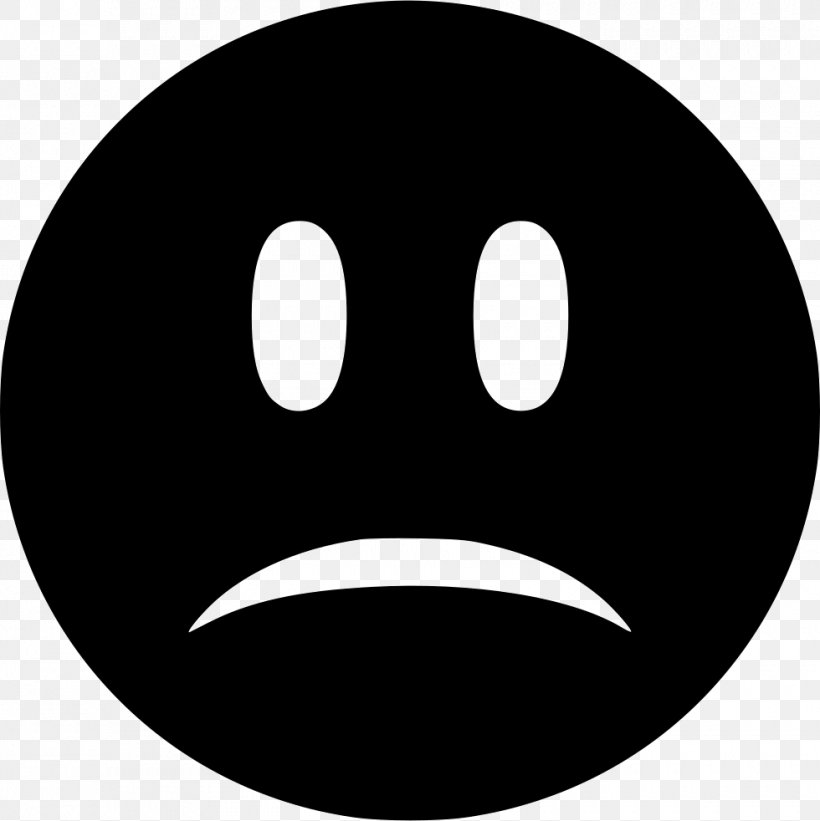 Emoticon Clip Art, PNG, 980x982px, Emoticon, Black, Black And White, Face, Frown Download Free