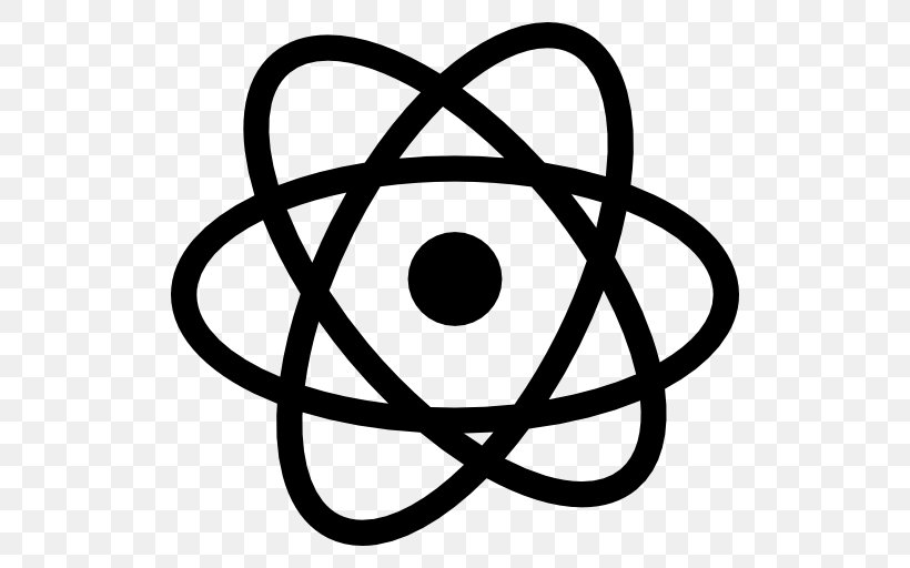 Atom Symbol Shape, PNG, 512x512px, Atom, Area, Atomic Nucleus, Atomic Physics, Black And White Download Free
