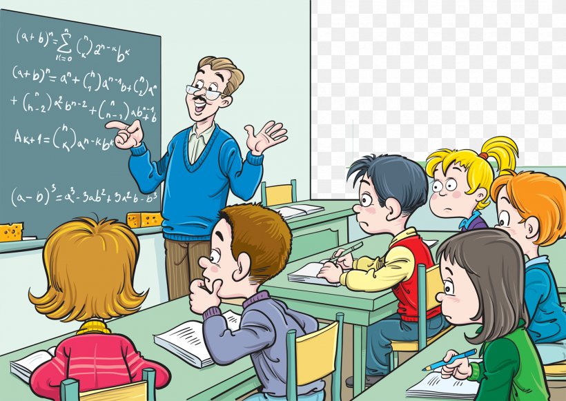 Classroom Mathematics Teacher Blackboard Lesson, PNG, 1690x1199px, Classroom, Blackboard, Cartoon, Child, Class Download Free