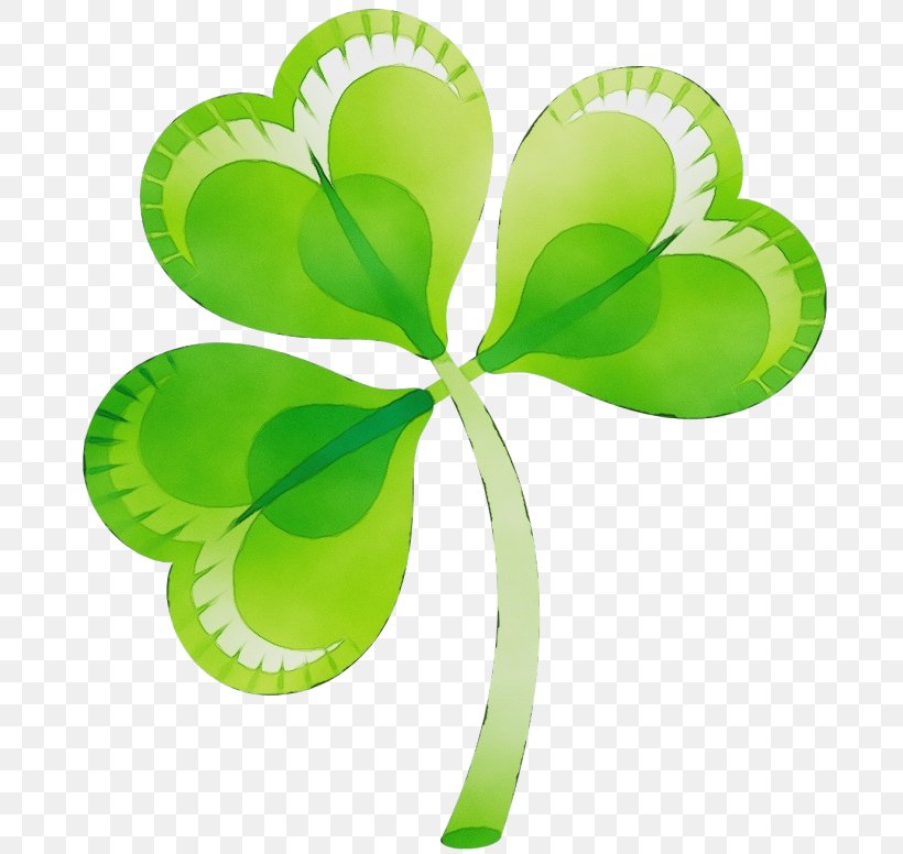 Saint Patricks Day, PNG, 700x776px, Watercolor, Clover, Flower, Green, Leaf Download Free