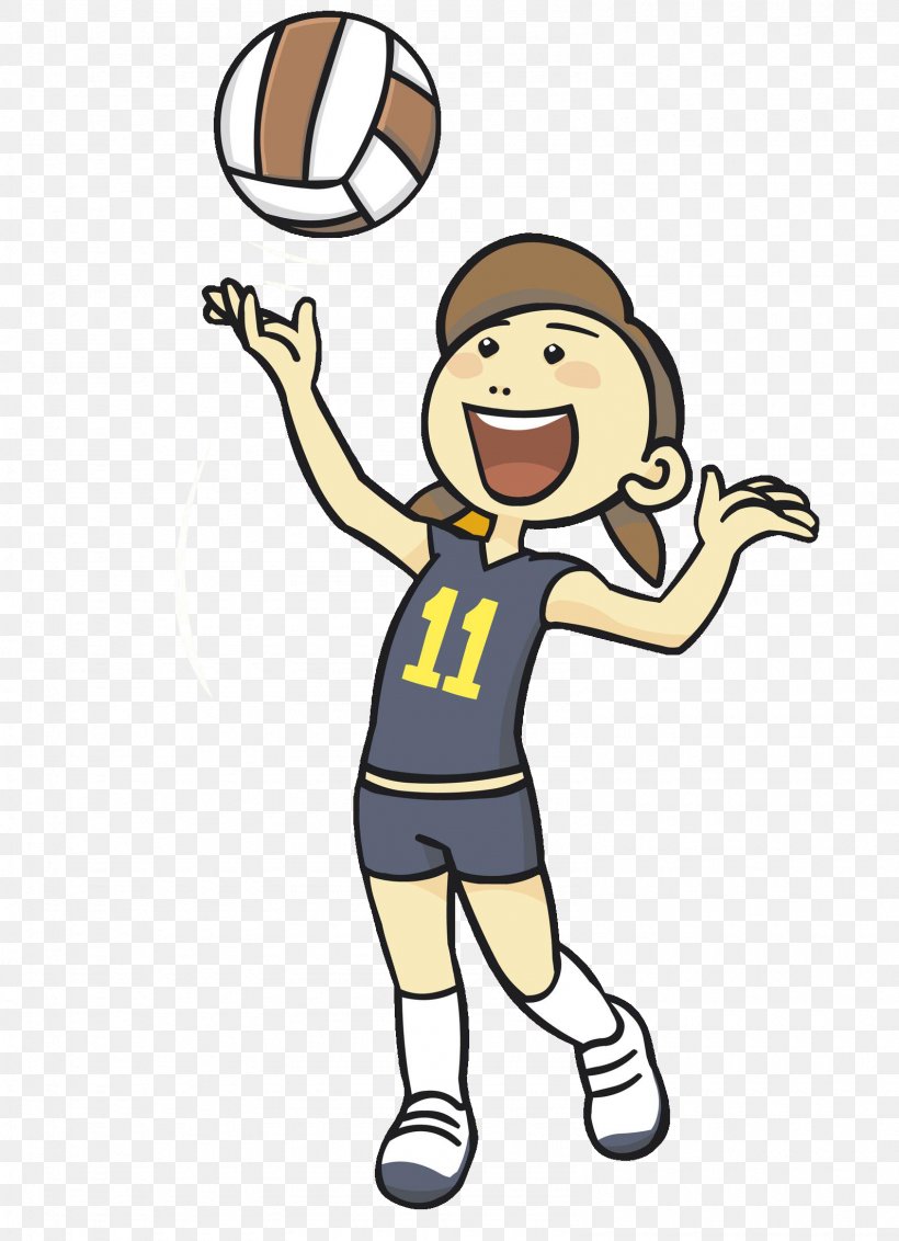 Volleyball, Area, Ball, Boy, Cartoon, PNG.