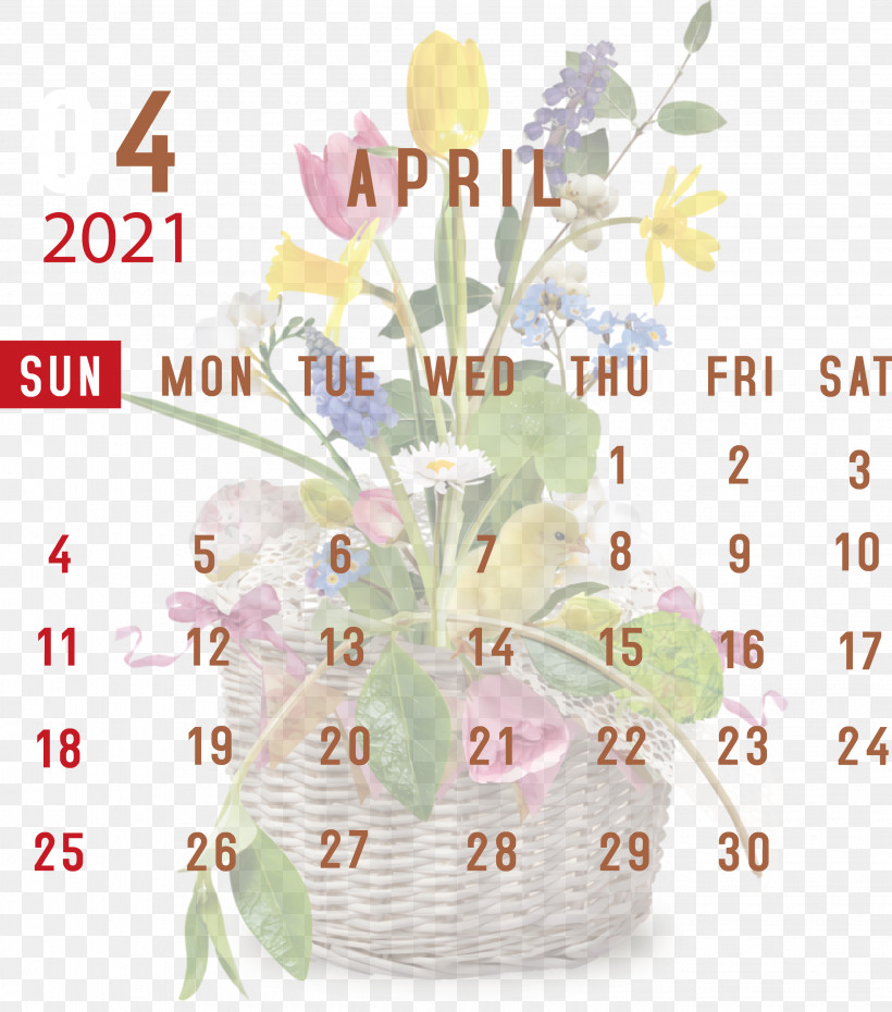 April 2021 Printable Calendar April 2021 Calendar 2021 Calendar, PNG, 2645x3000px, 2021 Calendar, April 2021 Printable Calendar, Artificial Flower, Calendar System, Cut Flowers Download Free