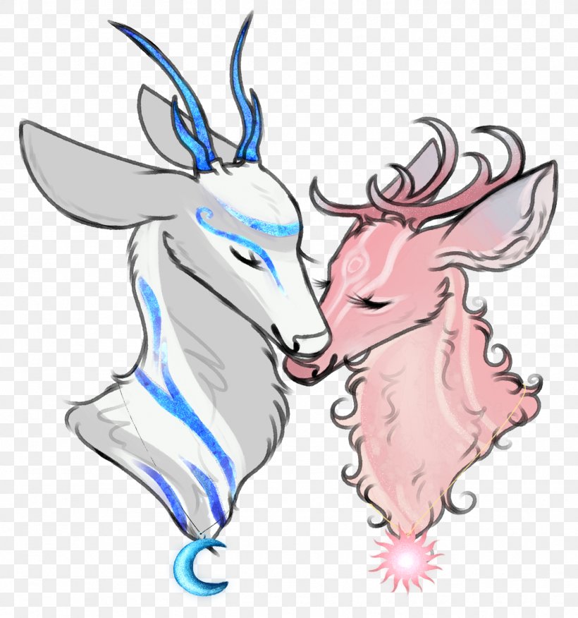 Goat Cartoon, PNG, 1614x1725px, Deer, Antelope, Antler, Goat, Head Download Free