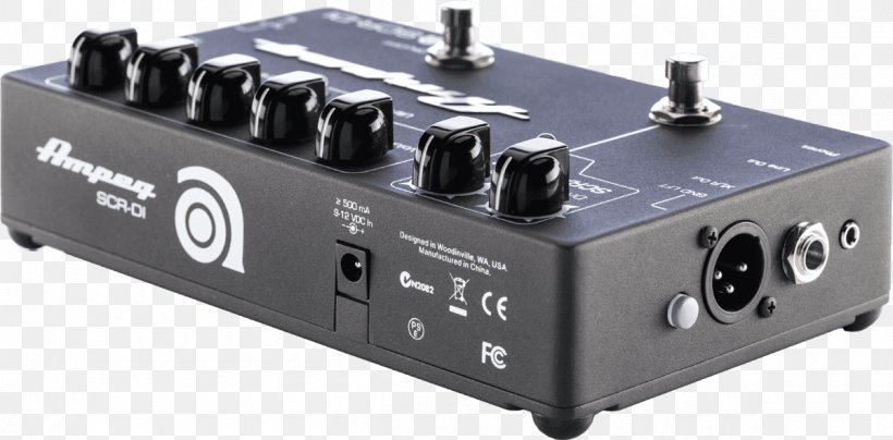 Ampeg SCR-DI Preamplifier Bass Guitar DI Unit Effects Processors & Pedals, PNG, 1200x592px, Watercolor, Cartoon, Flower, Frame, Heart Download Free