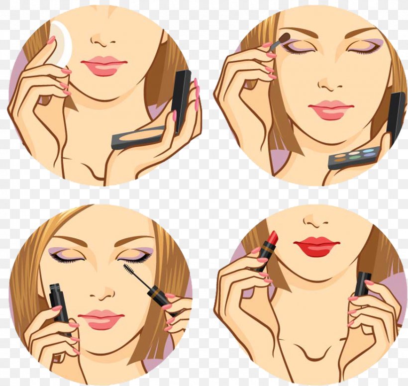 Cosmetics Woman Eye Shadow Clip Art, PNG, 872x826px, Watercolor, Cartoon, Flower, Frame, Heart Download Free