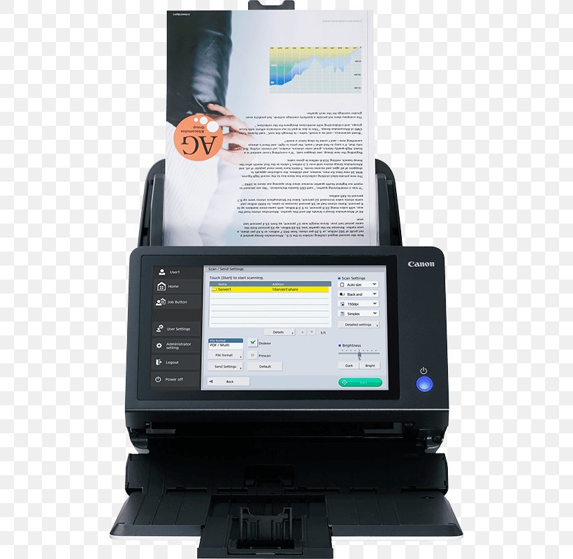 Image Scanner Document Canon Workflow Printer, PNG, 800x800px, Image Scanner, Automatic Document Feeder, Canon, Communication, Display Device Download Free