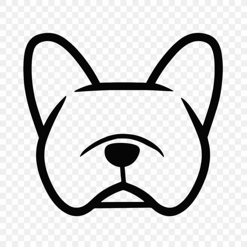 French Bulldog Decal Sticker Shih Tzu, PNG, 1024x1024px, Bulldog, Adhesive, Area, Black, Black And White Download Free