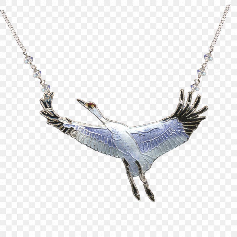 Necklace Crane Earring Charms & Pendants Bird, PNG, 900x900px, Necklace, Beak, Bird, Brooch, Chain Download Free