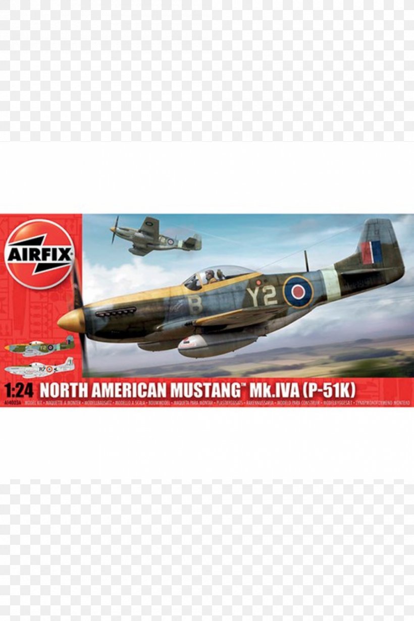 North American P-51 Mustang P-51K Hawker Typhoon Supermarine Spitfire 1:24 Scale, PNG, 1000x1502px, 124 Scale, 172 Scale, North American P51 Mustang, Aircraft, Airfix Download Free