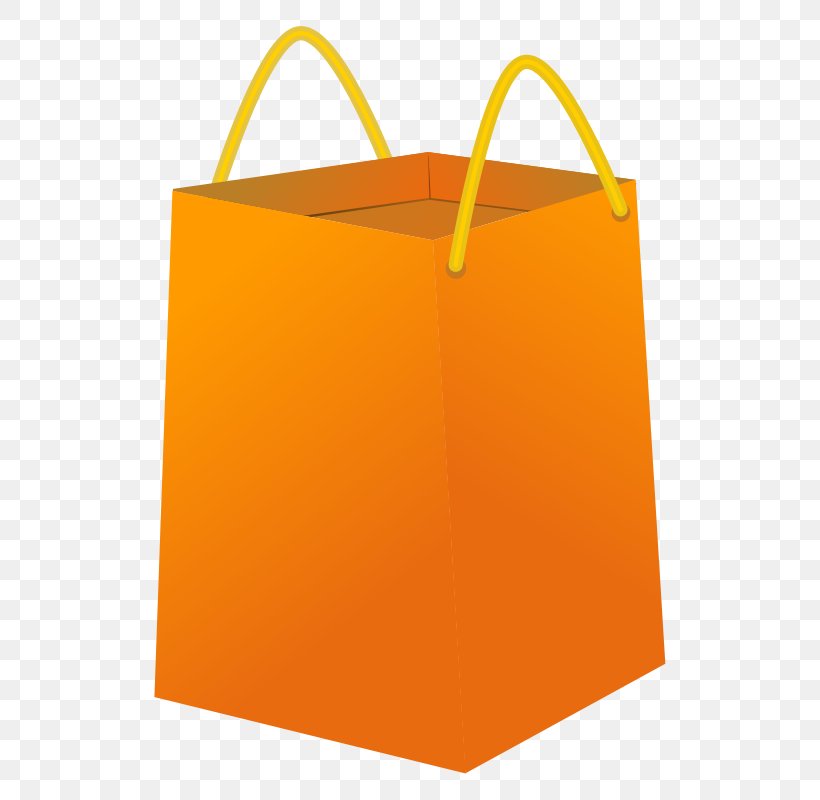 Paper Shopping Bags & Trolleys Clip Art, PNG, 548x800px, Paper, Bag, Brand, Orange, Packaging And Labeling Download Free