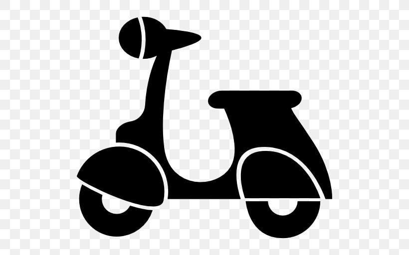 Scooter Italy Motorcycle Vespa Clip Art, PNG, 512x512px, Scooter, Artwork, Black And White, Italy, Lambretta Download Free