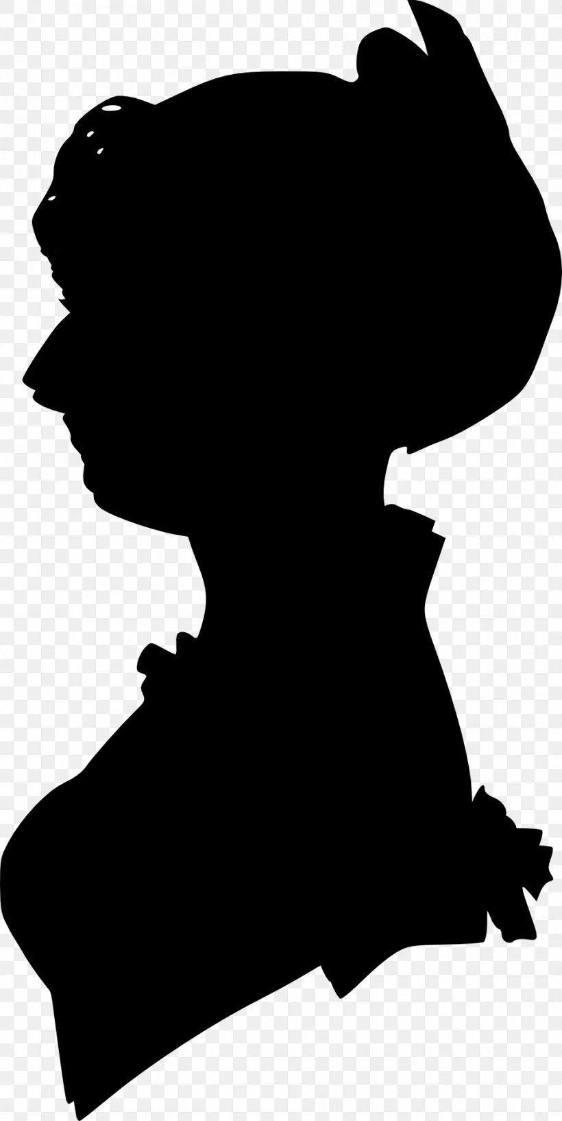 Silhouette Female Clip Art, PNG, 964x1920px, Silhouette, Black, Black And White, Drawing, Female Download Free