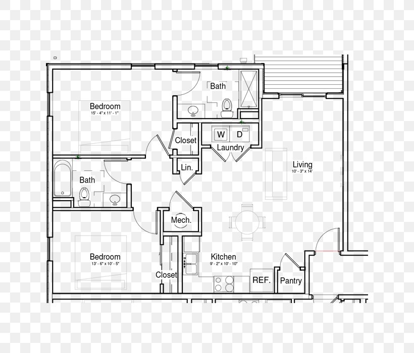 Bonterra Apartments Floor Plan Fort Wayne Design, PNG, 638x700px, Floor Plan, Apartment, Architecture, Artwork, Bedroom Download Free