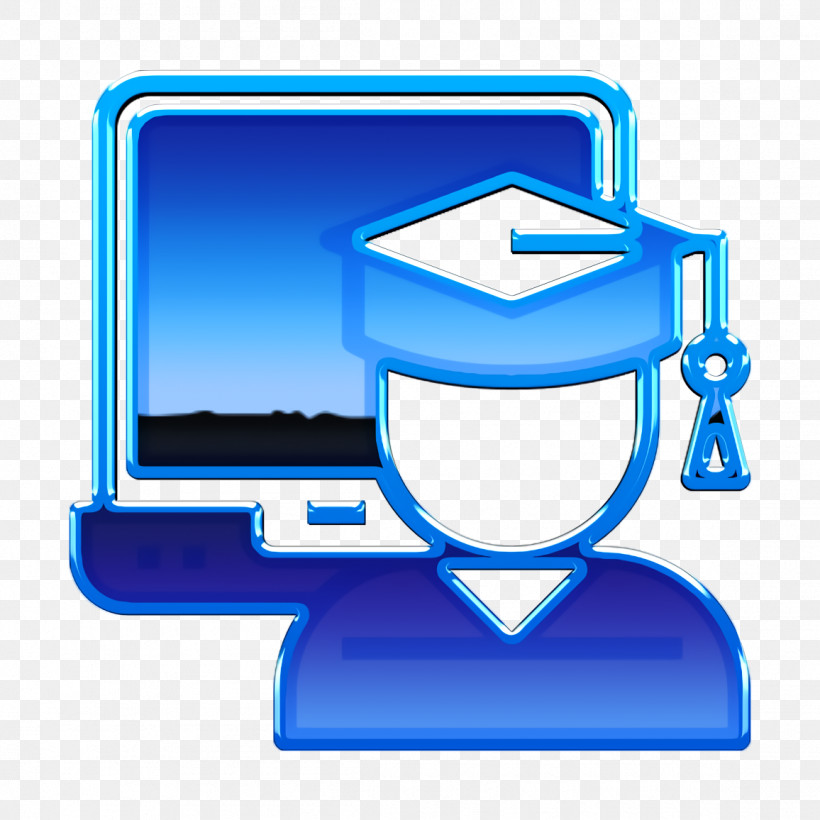 Book And Learning Icon Graduate Icon Laptop Icon, PNG, 1156x1156px, Book And Learning Icon, Computer Icon, Computer Monitor Accessory, Electric Blue, Graduate Icon Download Free