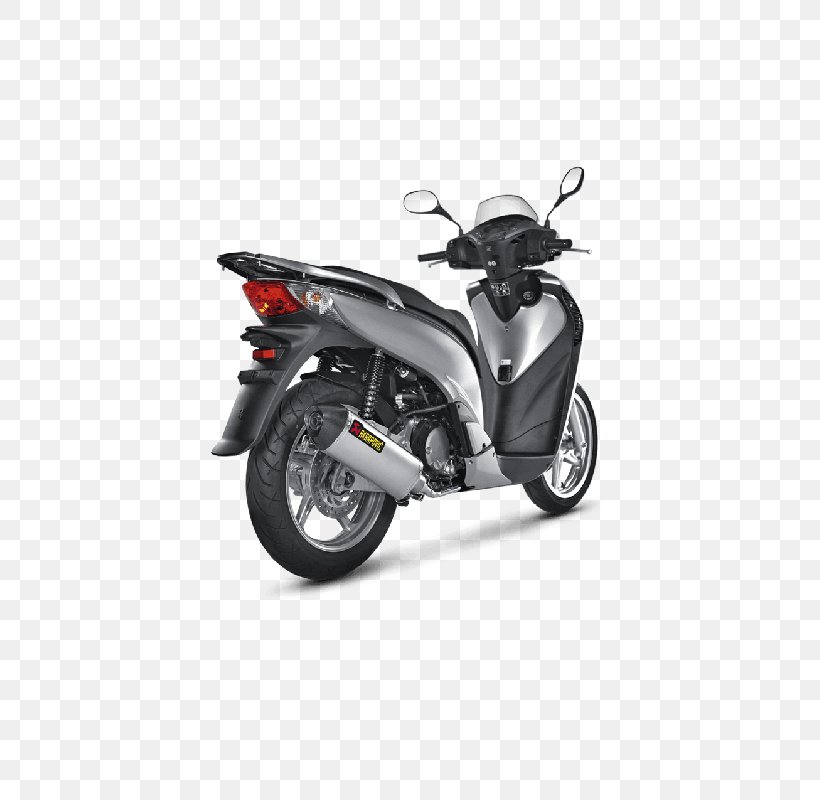 Exhaust System Honda SH Scooter Akrapovič, PNG, 800x800px, Exhaust System, Automotive Exhaust, Automotive Exterior, Automotive Lighting, Automotive Wheel System Download Free