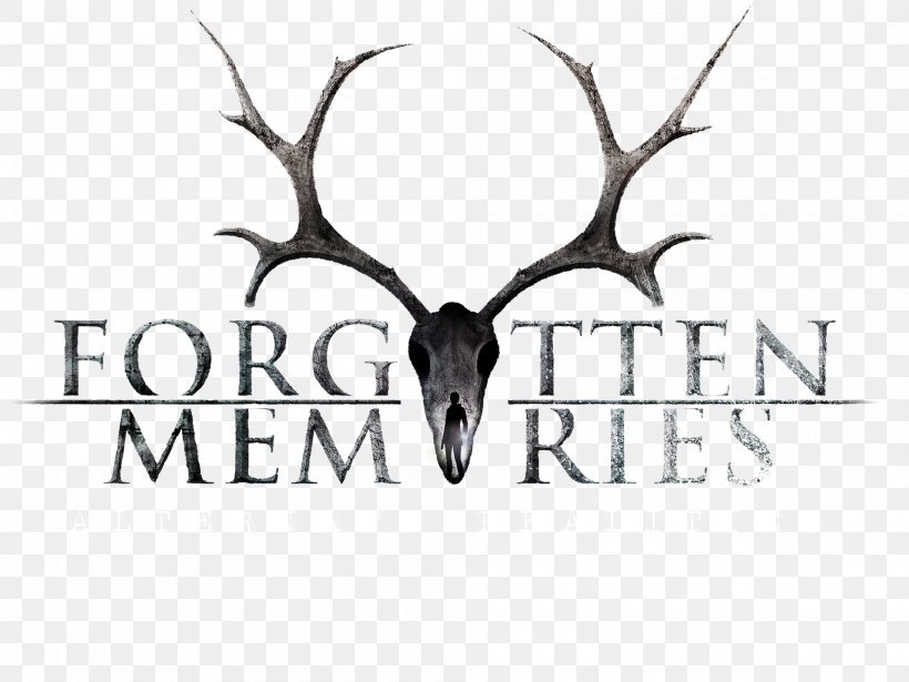 Reindeer Antler Forgotten Memories: Alternate Realities Logo Font, PNG, 2000x1500px, Reindeer, Antler, Black And White, Brand, Deer Download Free