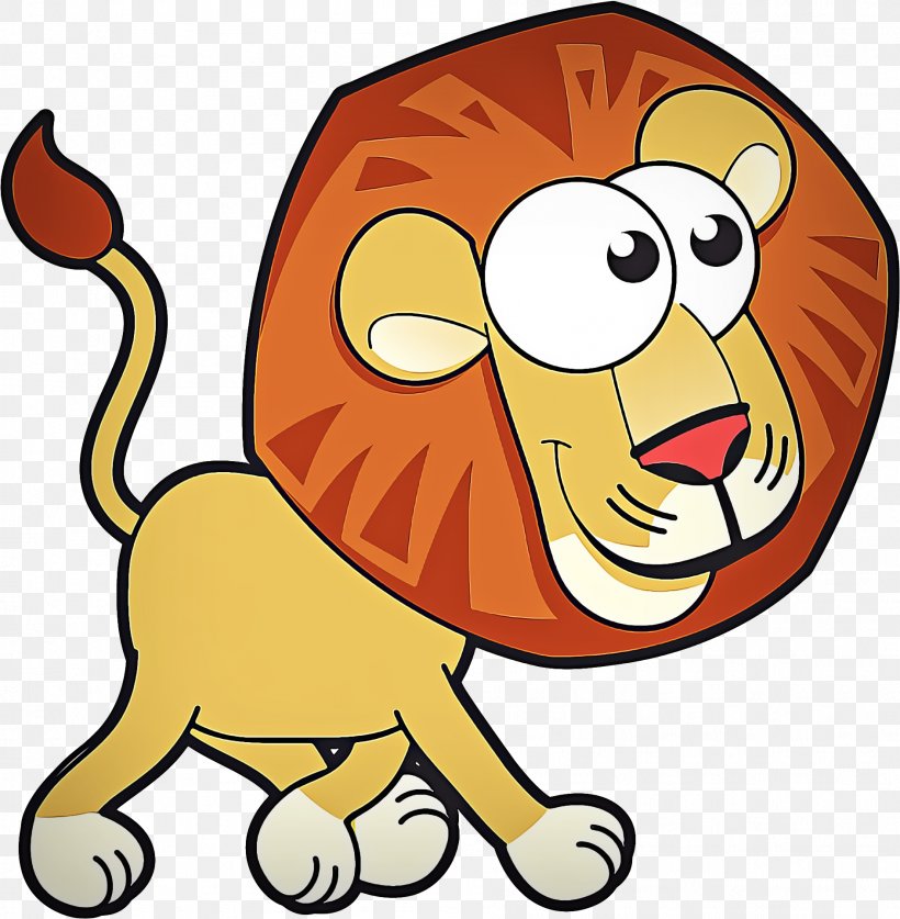 Cartoon Clip Art Big Cats Lion Tail, PNG, 1889x1929px, Cartoon, Big Cats, Lion, Tail, Wildlife Download Free