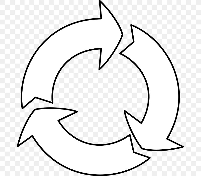 Recycling Symbol Coloring Book Recycling Bin Reuse, PNG, 681x720px, Recycling Symbol, Area, Art, Artwork, Black Download Free