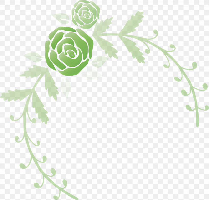 Rose Frame Flower Frame Wedding Frame, PNG, 3000x2868px, Rose Frame, Circle, Flower, Flower Frame, Green Download Free