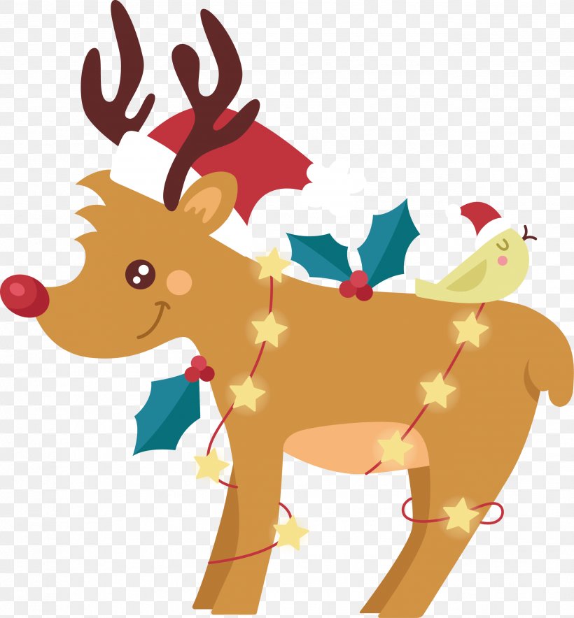 Reindeer Rudolph Euclidean Vector Clip Art, PNG, 2579x2782px, Reindeer, Antler, Art, Christmas, Christmas Decoration Download Free