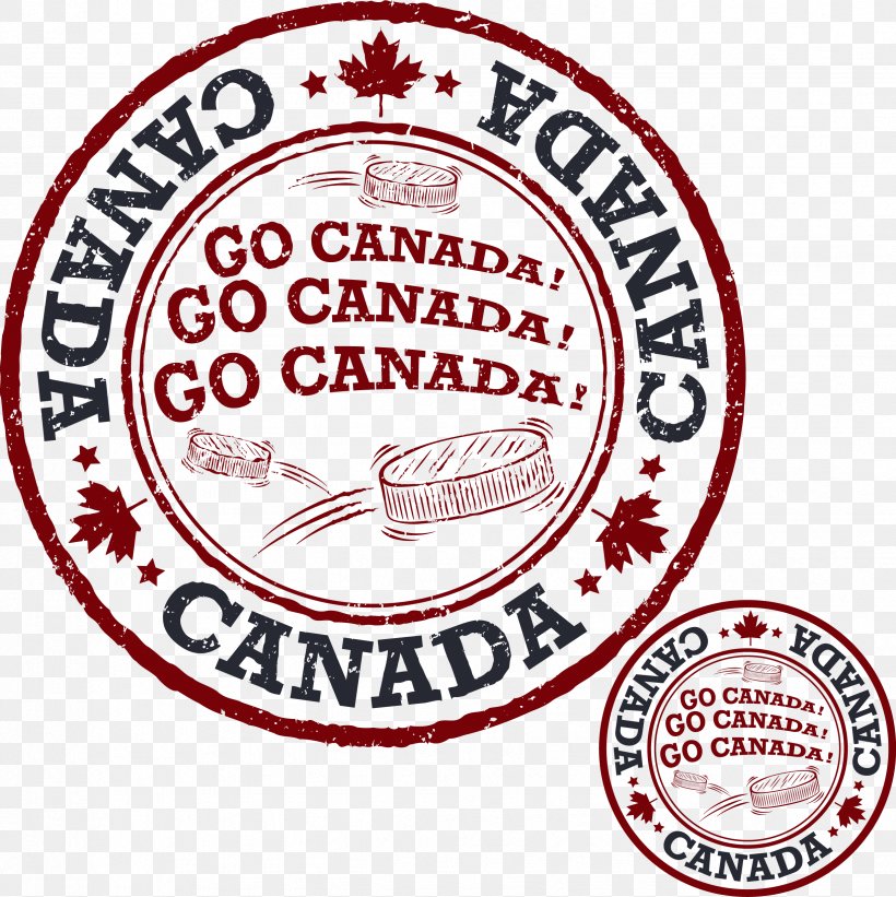 Canada Paper Ice Hockey Postage Stamp, PNG, 2449x2453px, Canada, Area, Badge, Brand, Fototapet Download Free