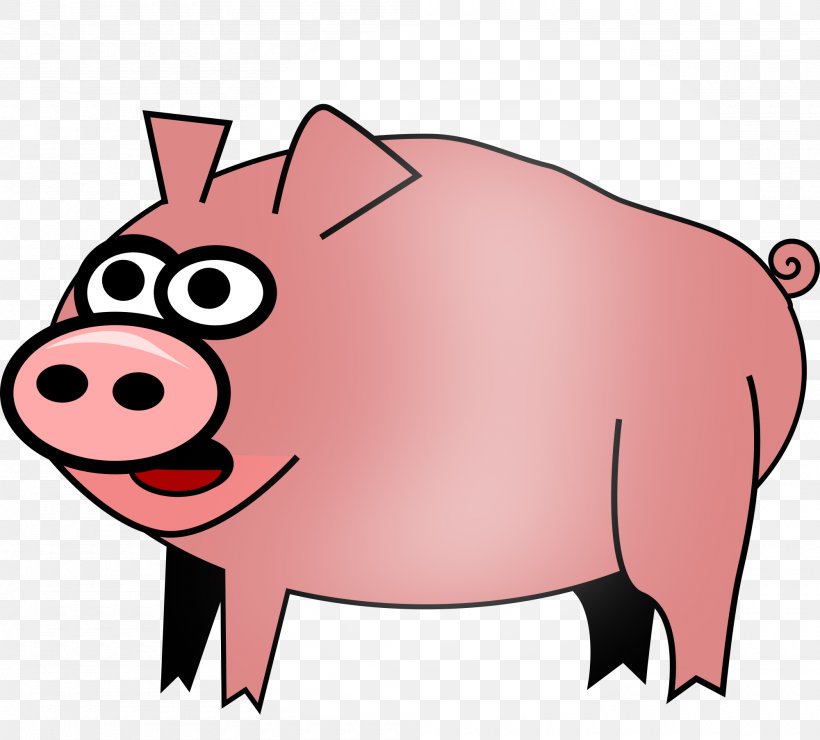 Domestic Pig Cartoon Clip Art, PNG, 2000x1805px, Domestic Pig, Animation, Cartoon, Cattle Like Mammal, Drawing Download Free