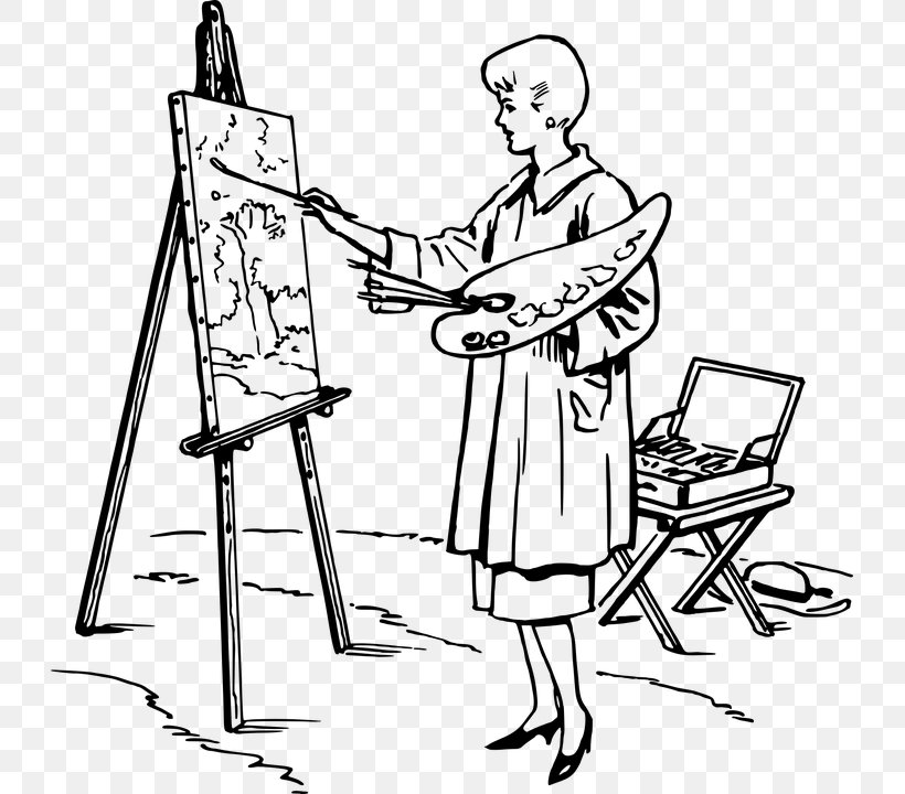 Painting Easel Artist Drawing, PNG, 727x720px, Painting, Area, Arm, Art, Artist Download Free