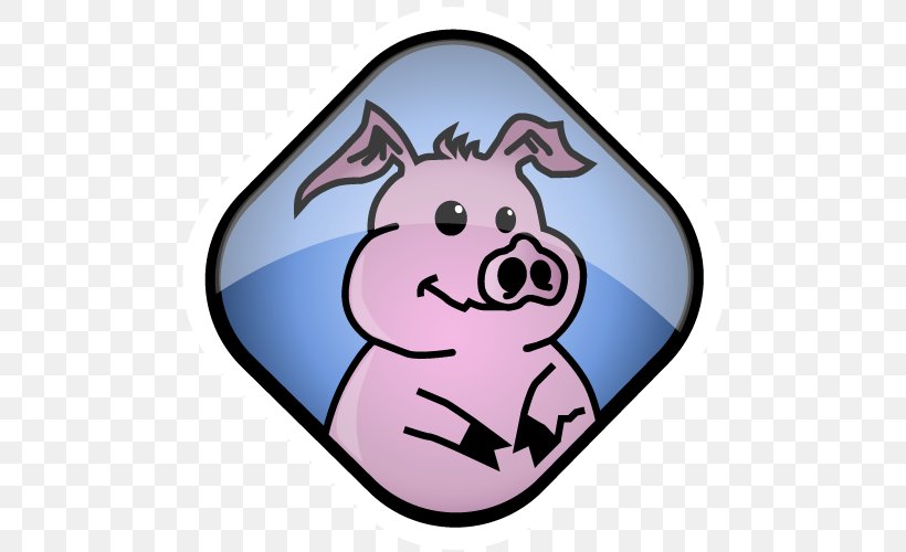 Pig Character Snout Fiction Clip Art, PNG, 500x500px, Pig, Character, Fiction, Fictional Character, Livestock Download Free