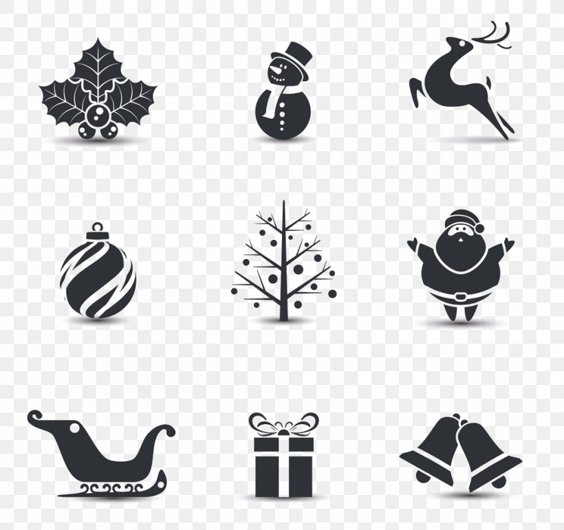 Santa Claus Christmas Icon, PNG, 1000x941px, Santa Claus, Black And White, Brand, Christmas, Christmas Tree Download Free