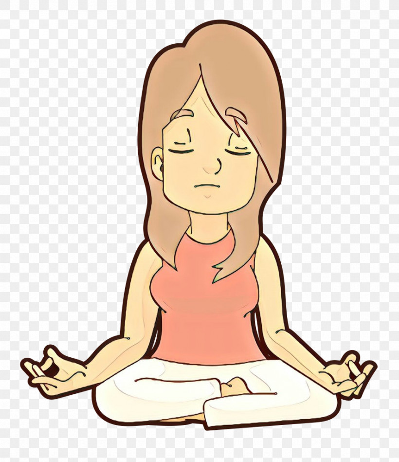 Finger Head Sitting Yoga Cartoon, PNG, 884x1024px, Finger, Arm, Cartoon, Hand, Head Download Free
