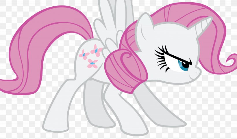 Rarity Pony Fluttershy Pinkie Pie Applejack, PNG, 6344x3736px, Watercolor, Cartoon, Flower, Frame, Heart Download Free
