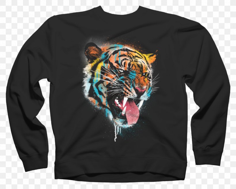 Tiger Paper Drawing T-shirt Painting, PNG, 900x720px, Tiger, Art, Big Cats, Black, Brand Download Free