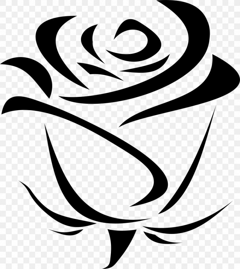 Beach Rose Flower Clip Art, PNG, 874x980px, Beach Rose, Artwork, Black, Black And White, Branch Download Free