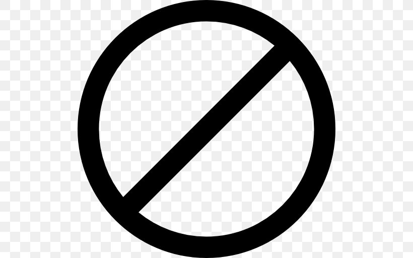 No Symbol Clip Art, PNG, 512x512px, No Symbol, Area, Black And White, Monochrome Photography, Rim Download Free