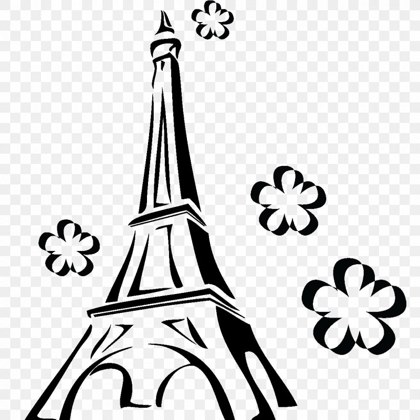 Eiffel Tower Wall Decal Art, PNG, 1200x1200px, Eiffel Tower, Art, Artwork, Black And White, Canvas Download Free